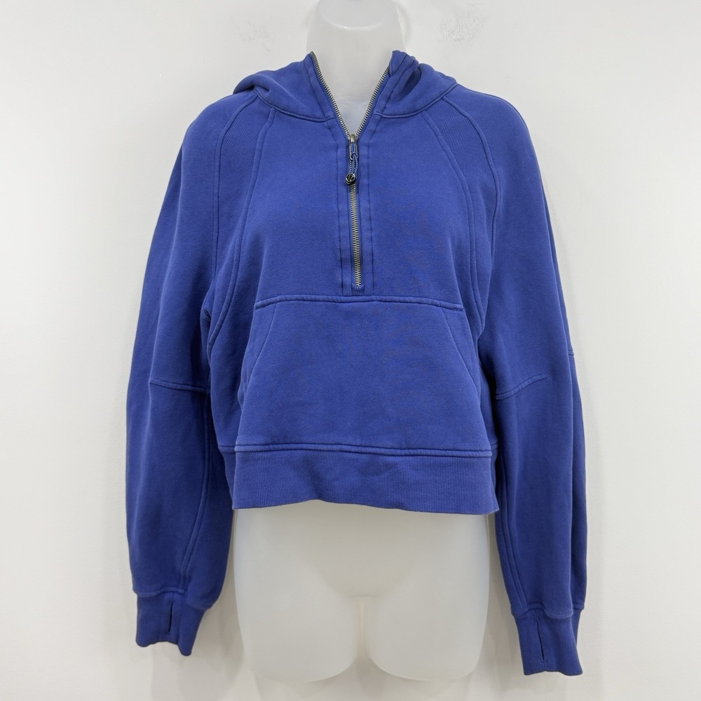 Lululemon Scuba Oversized Half Zip Hoodie XS/S Cropped Gym Workout Athleisure